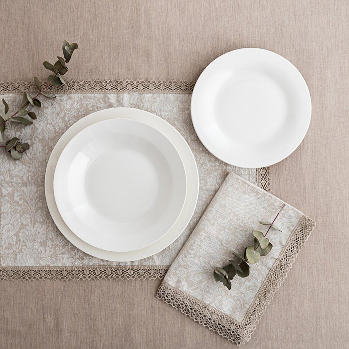 Bidasoa Assiette creuse en porcelaine Lis 22,5 cm (24 Unités) Bidasoa Assiette creuse en porcelaine Lis 22,5 cm (24 Unités)