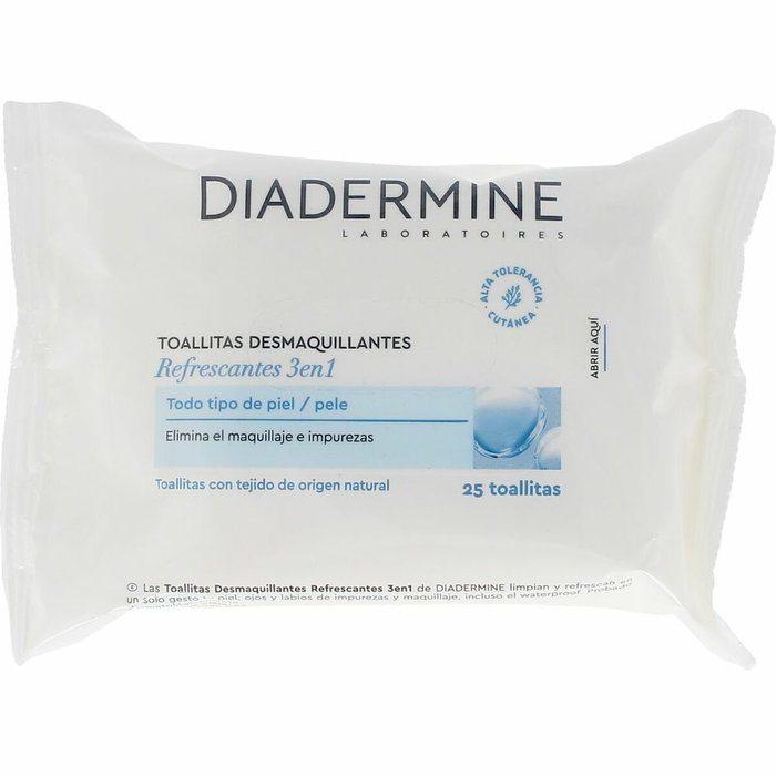 Diadermine Lingettes Démaquillantes Rafraîchissantes 25 u Diadermine Lingettes Démaquillantes Rafraîchissantes 25 u
