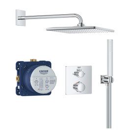 GROHE Ensemble de douche encastré Vitalio Rain Mono 310 CUBE Gris