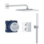GROHE Ensemble de douche encastré Vitalio Rain Mono 310 CUBE Gris