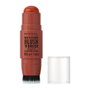 Rimmel London Baume à Joues Multifonctions Stick 'Blush 'n' Brush' #350 Écôté Rôtie 8g - Duo Crème et Pinceau pour Teint Lumineux, Vegan