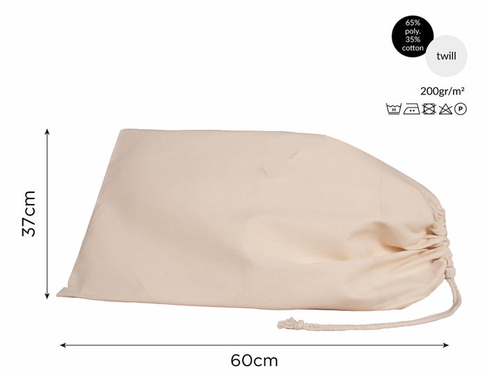 Innspiro Lot de 20 sacs en coton pour le pain 37x60cm Innspiro Lot de 20 sacs en coton pour le pain 37x60cm