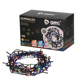 Bambasy Guirlande LED 10M 8 fonctions RGB