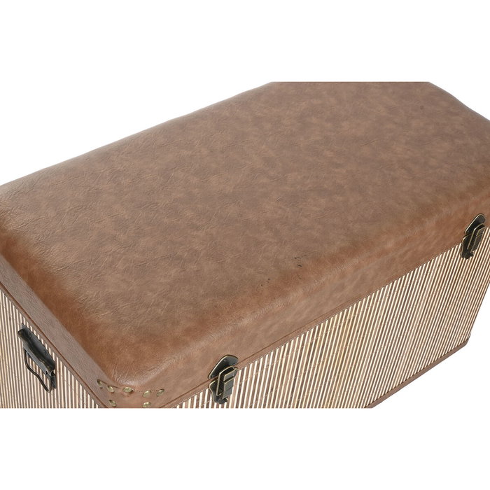 Lot de paniers Home ESPRIT Marron Naturel Polyuréthane Bambou Oriental 80 x 40 x 44 cm 80 x 40 x 45 cm (3 Unités)