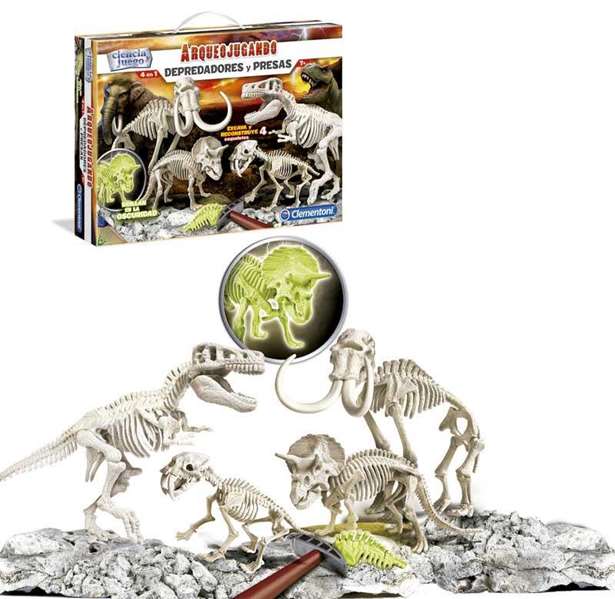 Clementoni - Jeu Arqueojugando Predateurs et Proies - Dimensions 42 x 29 x 6,5 cm - Version Espagnole