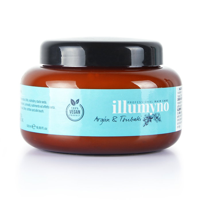 Design Look - Mascarilla Illumyno, Masque Capillaire 500 mL pour Brillant, Nutrition et Douceur, à l'Huile d'Argan et de Tsubaki Design Look - Mascarilla Illumyno, Masque Capillaire 500 mL pour Brillant, Nutrition et Douceur, à l'Huile d'Argan et de Tsubaki