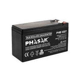 Phasak PHB 1207 Batería 12V 7Ah Plomo-Ácido Sellada pour SAI Compatible