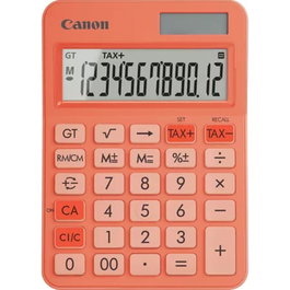 Canon LS-125KB Calculatrice de bureau 12 chiffres solaire et batterie couleur orange
