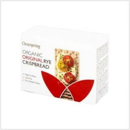 Clearspring Biscottes de Seigle Bio 200 g - Grillees Scandinaves Vegan