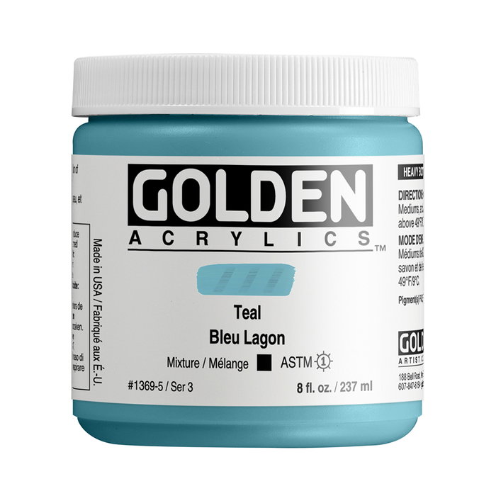 Golden Peinture Acrylique Heavy Body Sarcelle 237 ml Golden Peinture Acrylique Heavy Body Sarcelle 237 ml