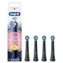 Oral-B iO Têtes de brosse de rechange Sensitiv cleaning Noir, 4 pcs.