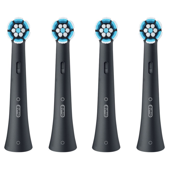 Oral-B iO Têtes de brosse de rechange Sensitiv cleaning Noir, 4 pcs.