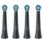 Oral-B iO Têtes de brosse de rechange Sensitiv cleaning Noir, 4 pcs.