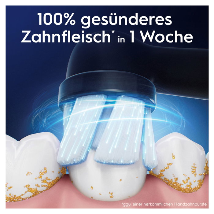 Oral-B iO Têtes de brosse de rechange Sensitiv cleaning Noir, 4 pcs.