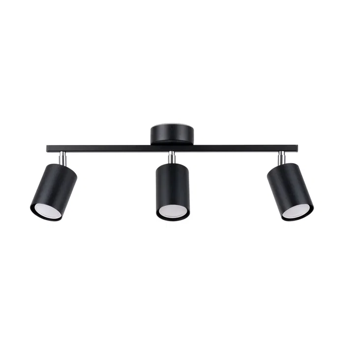 LEMMI Plafonnier LED minimaliste 3 lampes blanc ou noir pour intérieur design, [SOL-SL.1128]