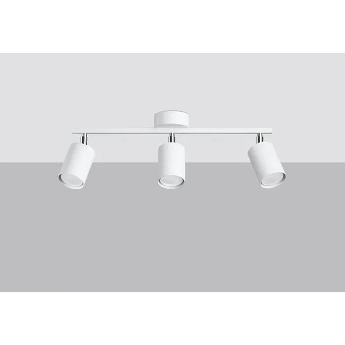 LEMMI Lustre 3 Lumières SOL-SL.1128 LED Design Minimaliste Métal Noir Blanc