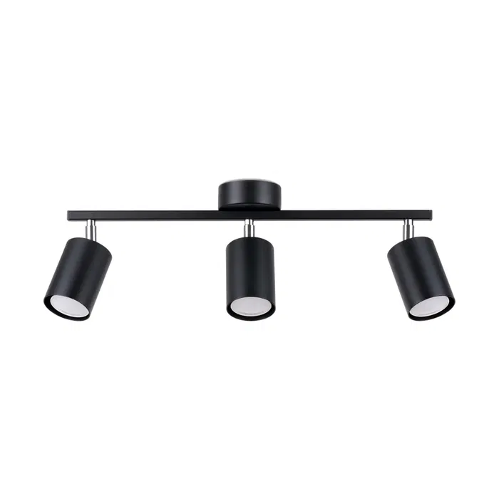 LEMMI Lustre 3 Lumières SOL-SL.1128 LED Design Minimaliste Métal Noir Blanc