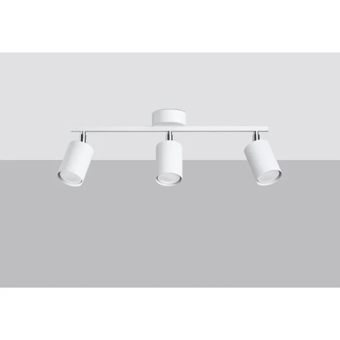 LEMMI Plafonnier LED minimaliste 3 lampes blanc ou noir pour intérieur design, [SOL-SL.1128]