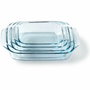 Pyrex Lot de 4 plats à four rectangulaires en verre (27, 31, 35 et 39 cm)