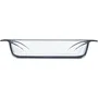 Pyrex - Lot de 4 plats rectangulaires en verre pour four (27, 31, 35, 39 cm) - Résistant aux chocs thermiques, sans BPA, de -40°C à +350°C