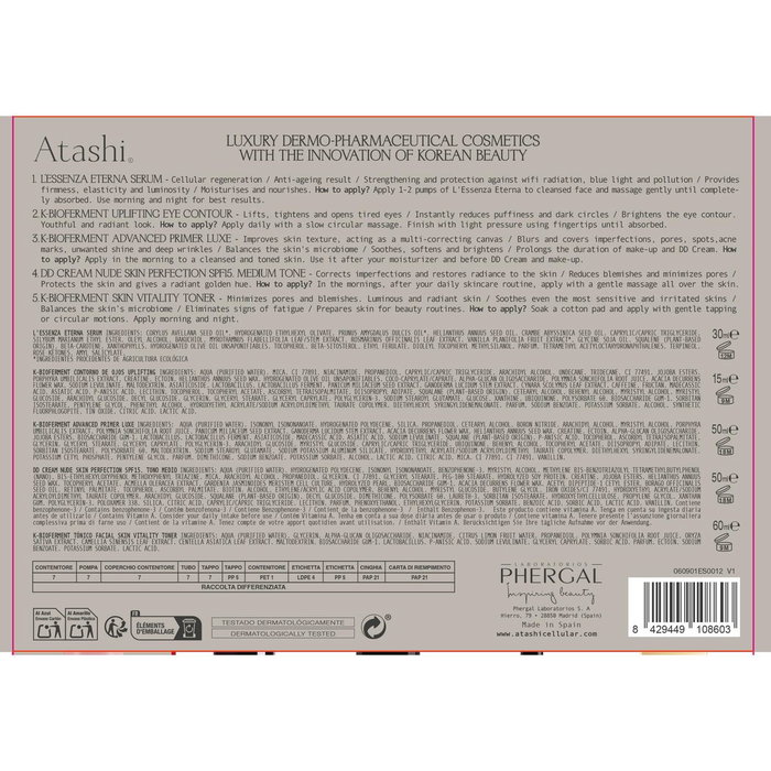 Atashi Trousse de toilette Ritual Pearl Skin Effect 360, lot de 6