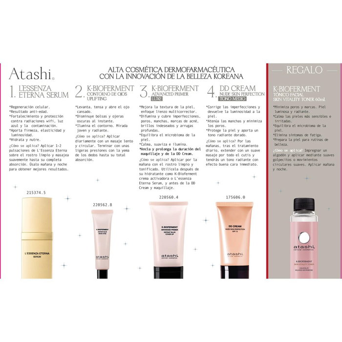 Atashi Trousse de toilette Ritual Pearl Skin Effect 360, lot de 6
