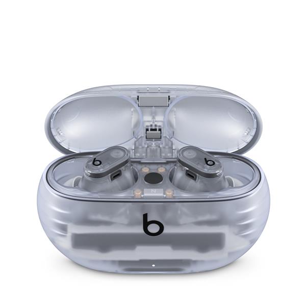 Beats Studio Buds + Transparent Noir Casque Bluetooth True Wireless avec ANC - Écouteurs Intra-auriculaires avec Micro, USB-C - Apple