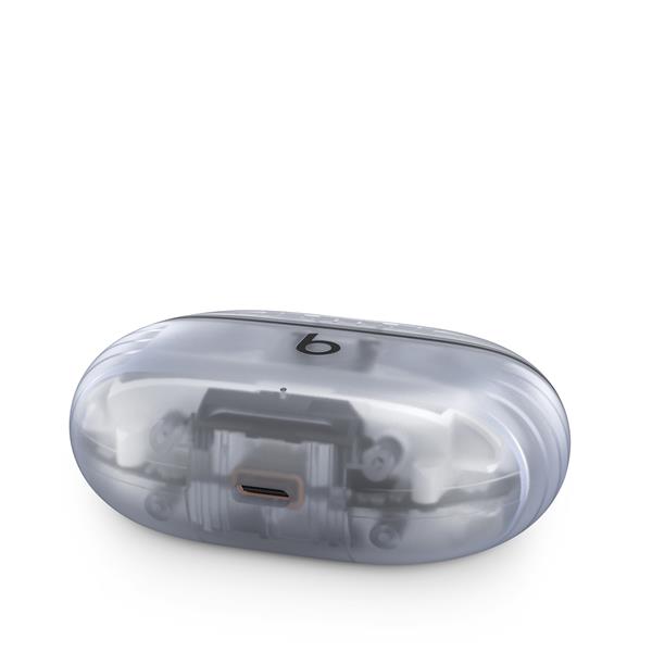 Beats Studio Buds + Transparent Noir Casque Bluetooth True Wireless avec ANC - Écouteurs Intra-auriculaires avec Micro, USB-C - Apple