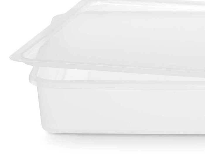 Leknes Boîte de conservation 32 x 24 x 5 cm Plastique Transparente (Set de 12)