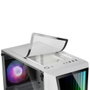 Mars Gaming Boîtier PC ATX MC777W Blanc avec Fenêtre en Verre Trempé et Éclairage ARGB