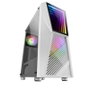 Mars Gaming Boîtier PC ATX MC777W Blanc avec Fenêtre en Verre Trempé et Éclairage ARGB