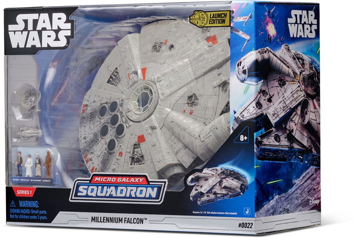Jazwares Star Wars Millennium Falcon avec figurine articulée de 23 cm