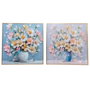 Home ESPRIT Cadre Aluminium Bois MDF 60 x 3,5 x 60 cm (2 Unités)