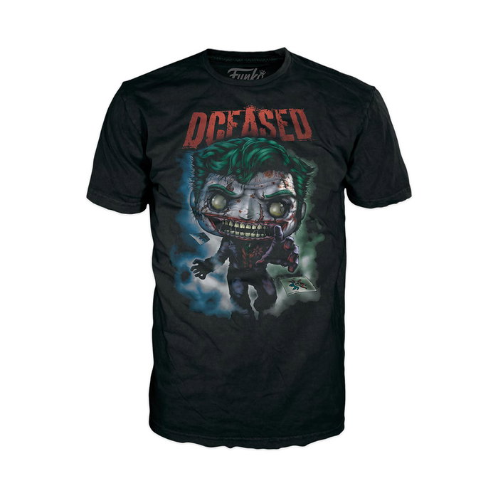Funko - Coffret POP! et T-shirt Joker DC Comics - Taille M - Jeu en français, anglais, allemand, italien, portugais, espagnol