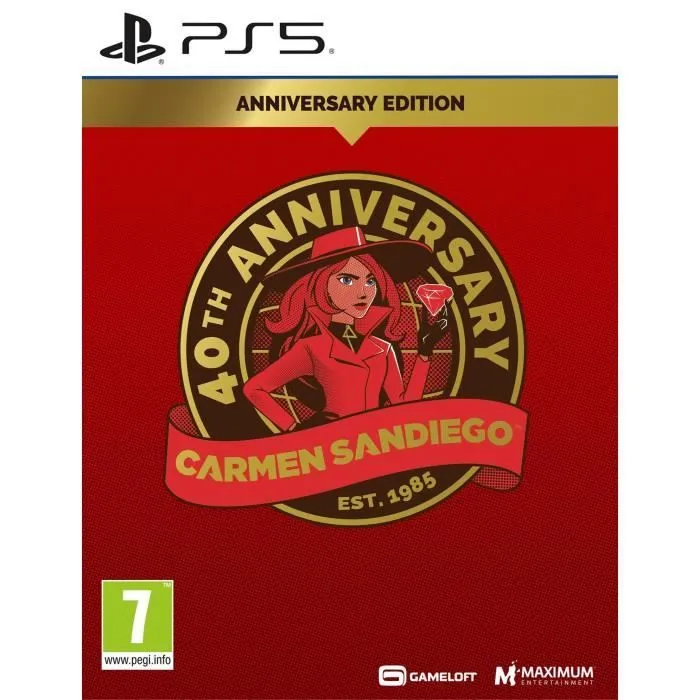 Jeu PS5 Carmen Sandiego 40th Anniversary Edition - Édition Anniversaire des 40 ans pour PlayStation 5 par Just For Games Jeu PS5 Carmen Sandiego 40th Anniversary Edition - Édition Anniversaire des 40 ans pour PlayStation 5 par Just For Games