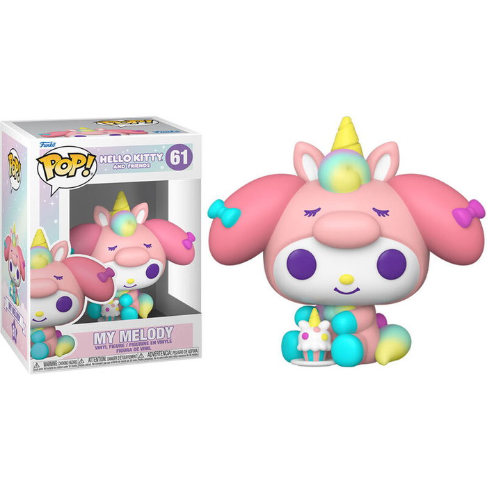 Funko POP - Figurine Vinyle Sanrio Hello Kitty My Melody - 9 cm - Dans sa boîte avec fenêtre Funko POP - Figurine Vinyle Sanrio Hello Kitty My Melody - 9 cm - Dans sa boîte avec fenêtre