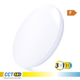 Edm Aplique LED circulaire de surface 24W 3CCT ø38 x 6,6 cm