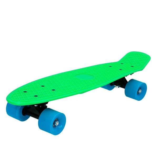 Color Baby - Trottinette enfant en plastique avec essieu plastique et roues PVC - Capacité 50 kg - 55 x 12 cm - Modèles assortis (Vert, Rouge, Bleu)