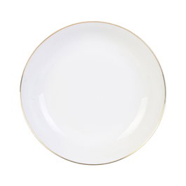 Home Deco Factory Plat creux avec rebord doré 21cm