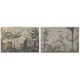 Home ESPRIT Cadre Oriental Palmiers et Héron, 120 x 3,5 x 80 cm (2 Unités)