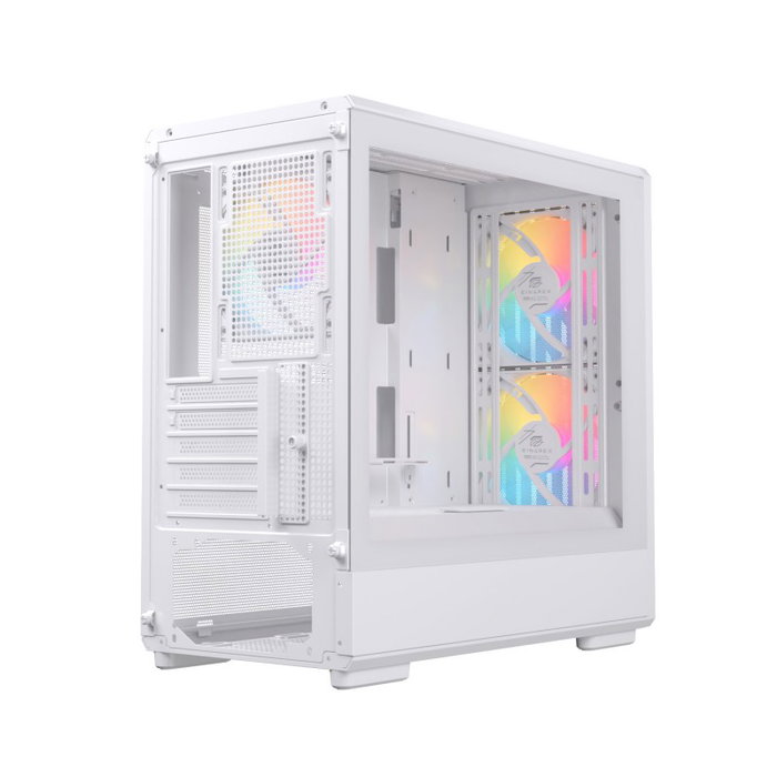 Einarex PM400 EXCS-PM-400R-W Boîtier PC Gaming Micro-ATX Semitorre Blanc, RGB 3 Ventilateurs, Vitré Einarex PM400 EXCS-PM-400R-W Boîtier PC Gaming Micro-ATX Semitorre Blanc, RGB 3 Ventilateurs, Vitré