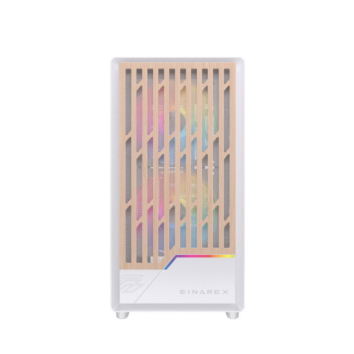 Einarex PM400 EXCS-PM-400R-W Boîtier PC Gaming Micro-ATX Semitorre Blanc, RGB 3 Ventilateurs, Vitré Einarex PM400 EXCS-PM-400R-W Boîtier PC Gaming Micro-ATX Semitorre Blanc, RGB 3 Ventilateurs, Vitré