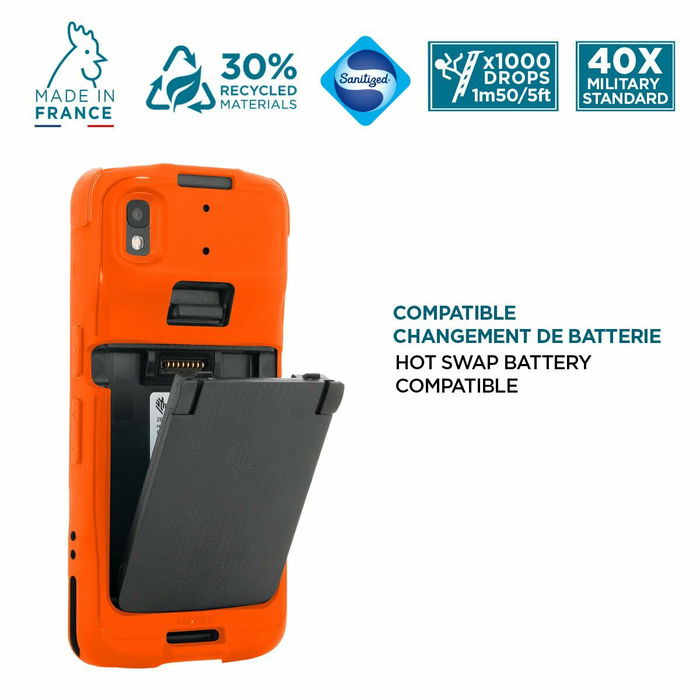 Protection pour téléphone portable Mobilis 052064 Orange