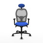Piqueras y Crespo Chaise de Bureau Jorquera avec Appui-tête, Bleu et Gris