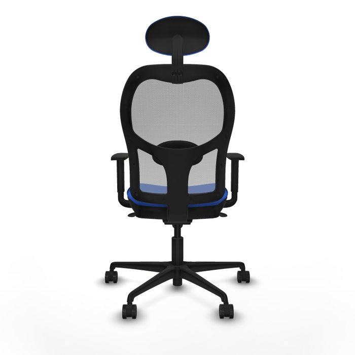 Piqueras y Crespo Chaise de Bureau Jorquera avec Appui-tête, Bleu et Gris