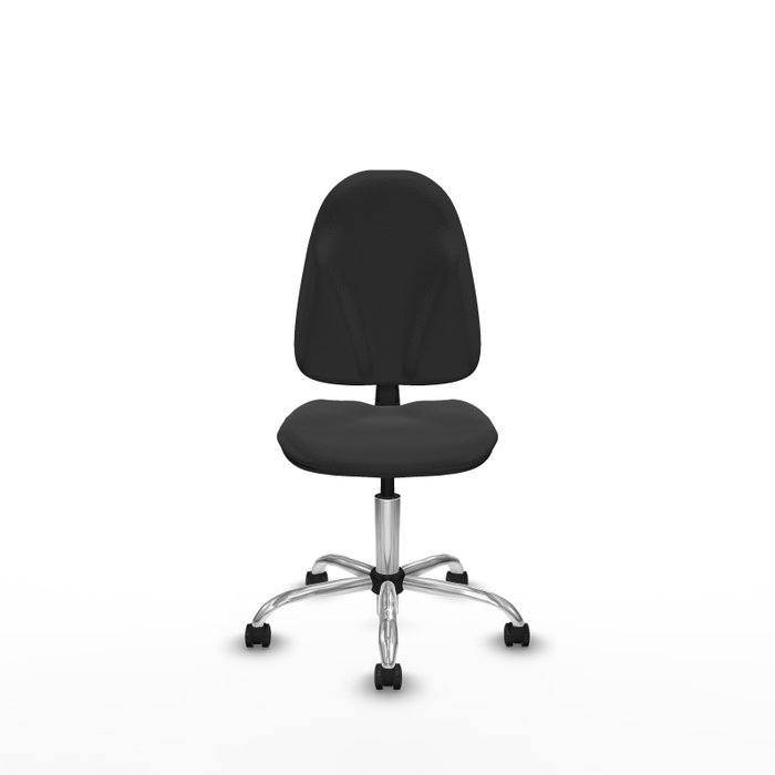 PIQUERAS Y CRESPO Chaise de bureau Algarra, similicuir gris foncé, mécanisme Contact permanent