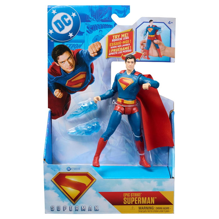 Spin Master DC Comics Figure articulée Superman Battle Attack 15 cm - Homme de Acero - Film 2025 - Jouet portable pour enfants +4 ans - 6073319