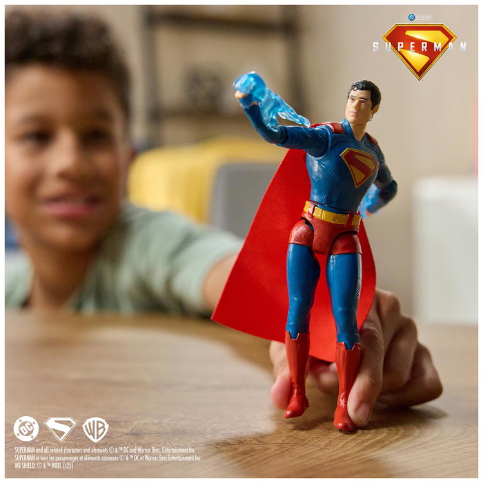 Spin Master DC Comics Figure articulée Superman Battle Attack 15 cm - Homme de Acero - Film 2025 - Jouet portable pour enfants +4 ans - 6073319