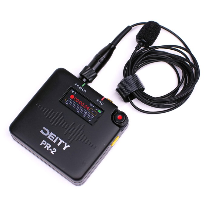 Deity PR-2 Enregistreur de Poche Stéréo avec Micro Lavalier Black