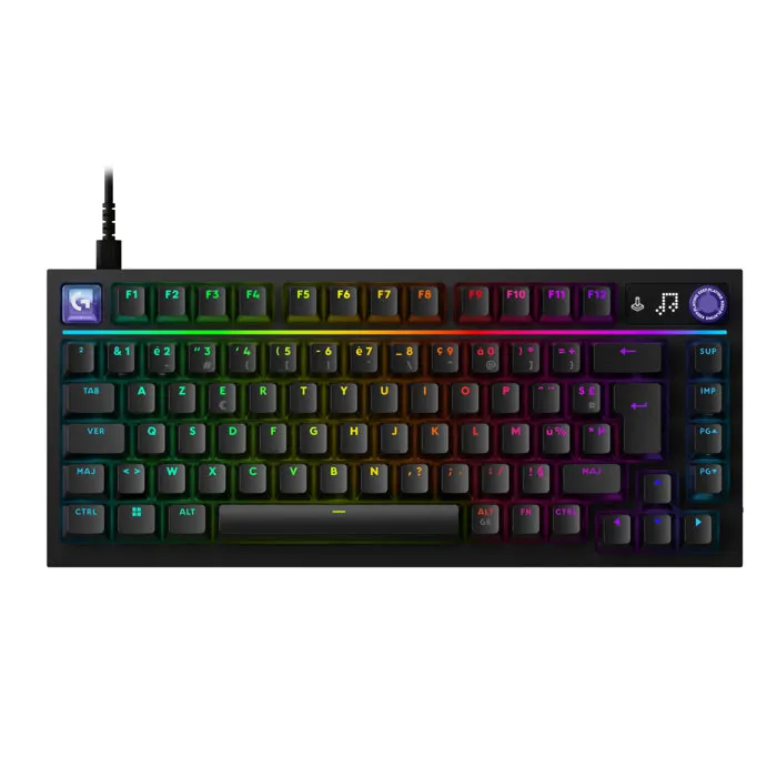 Logitech G G316 X - Clavier gamer filaire 75 % AZERTY - Noir Logitech G G316 X - Clavier gamer filaire 75 % AZERTY - Noir